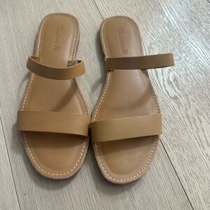 Madewell Light Brown Leather Strap Sandals - SZ 7.5
